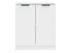 Aparador buffet cómoda mueble mueble de almacenaje organizador cocina salón salón 60 x 30 x 70 cm madera contrachapada blanco 02_0030332