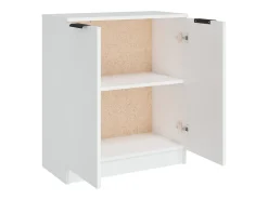 Aparador buffet cómoda mueble mueble de almacenaje organizador cocina salón salón 60 x 30 x 70 cm madera contrachapada blanco 02_0030332