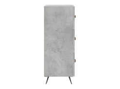 Aparador buffet cómoda mueble mueble de almacenaje organizador cocina salón salón 34,5 x 34 x 90 cm madera contrachapada gris 02_0031875