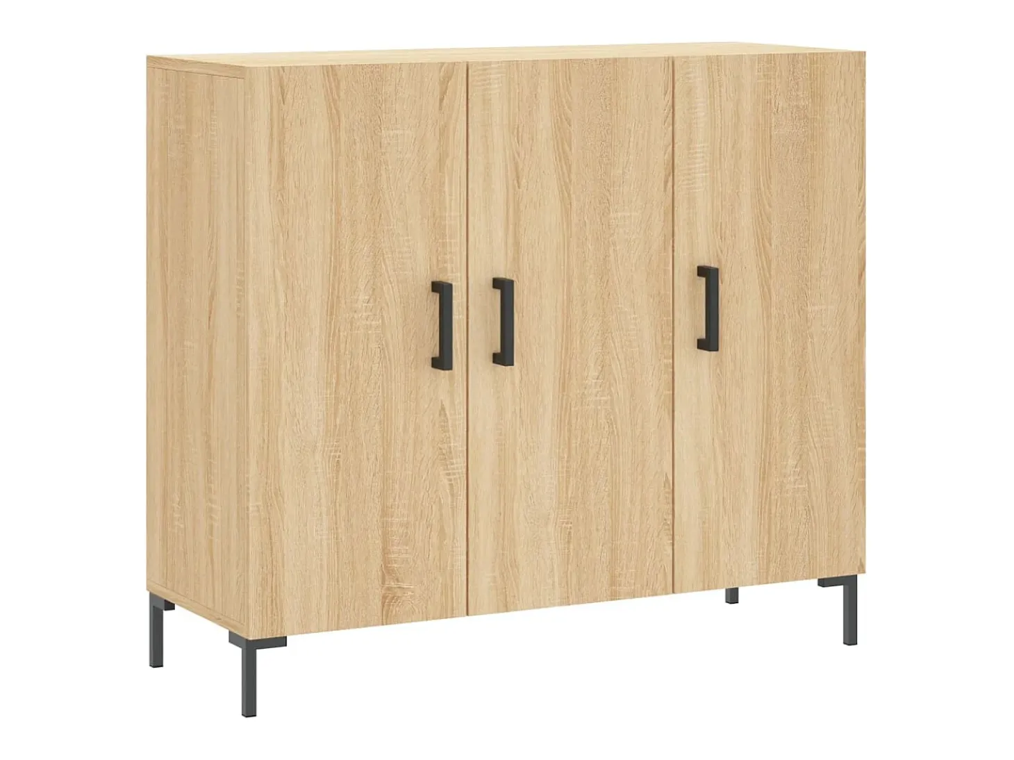 Aparador buffet cómoda mueble almacenaje organizador cocina salón salón Sonoma 90 x 34 x 80 cm madera contrachapada marrón 02_0031732