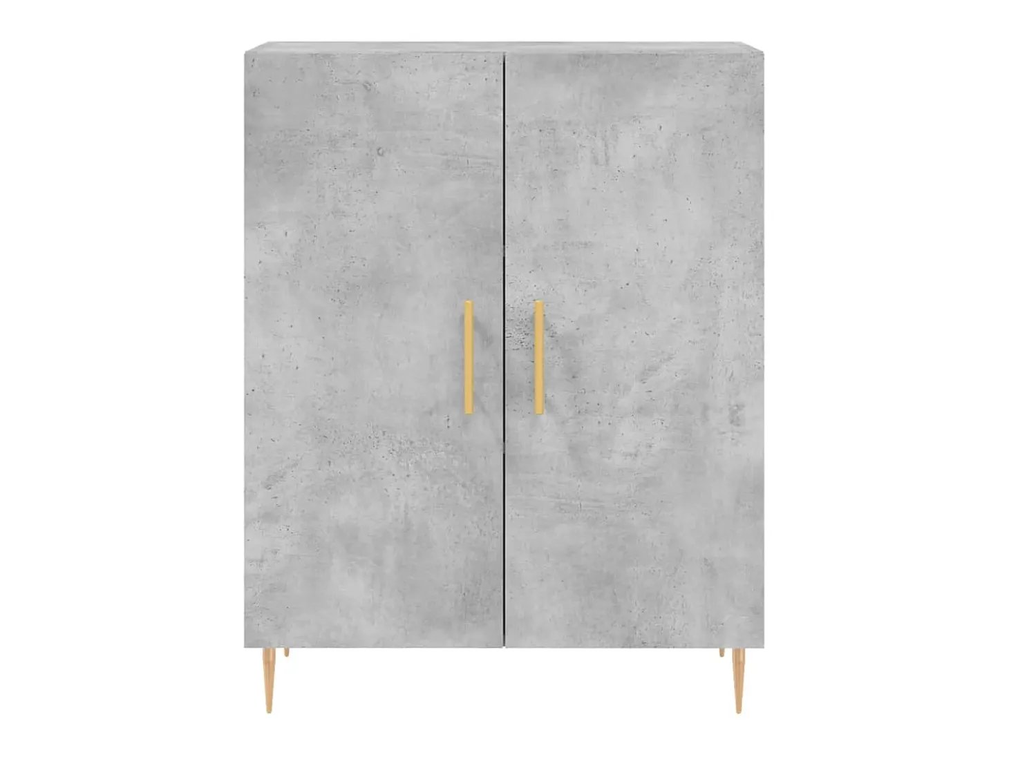 Aparador buffet cómoda mueble mueble de almacenaje organizador cocina salón salón 69,5 x 34 x 90 cm madera contrachapada gris 02_0032066