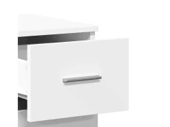 Aparador buffet cómoda mueble almacenaje organizador cocina salón salón 59 x 39 x 80 cm madera contrachapada blanco 02_0030326