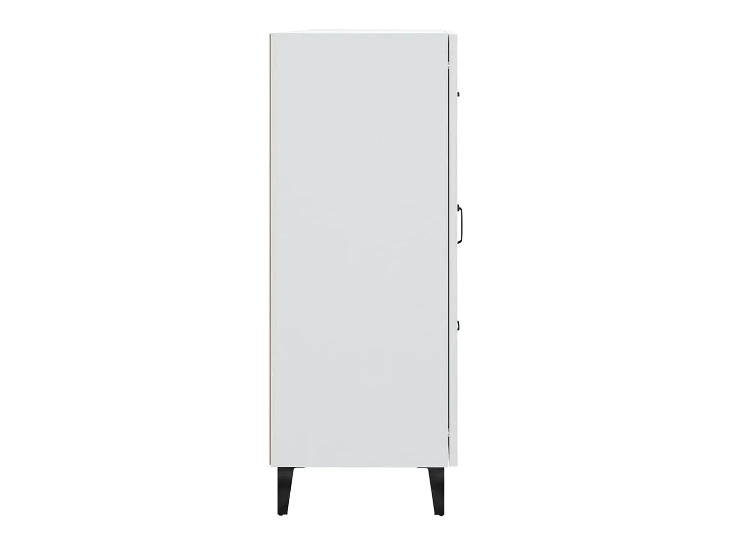 Aparador buffet cómoda mueble mueble de almacenaje organizador cocina salón salón 69,5 x 34 x 90 cm madera contrachapada blanco 02_0030424