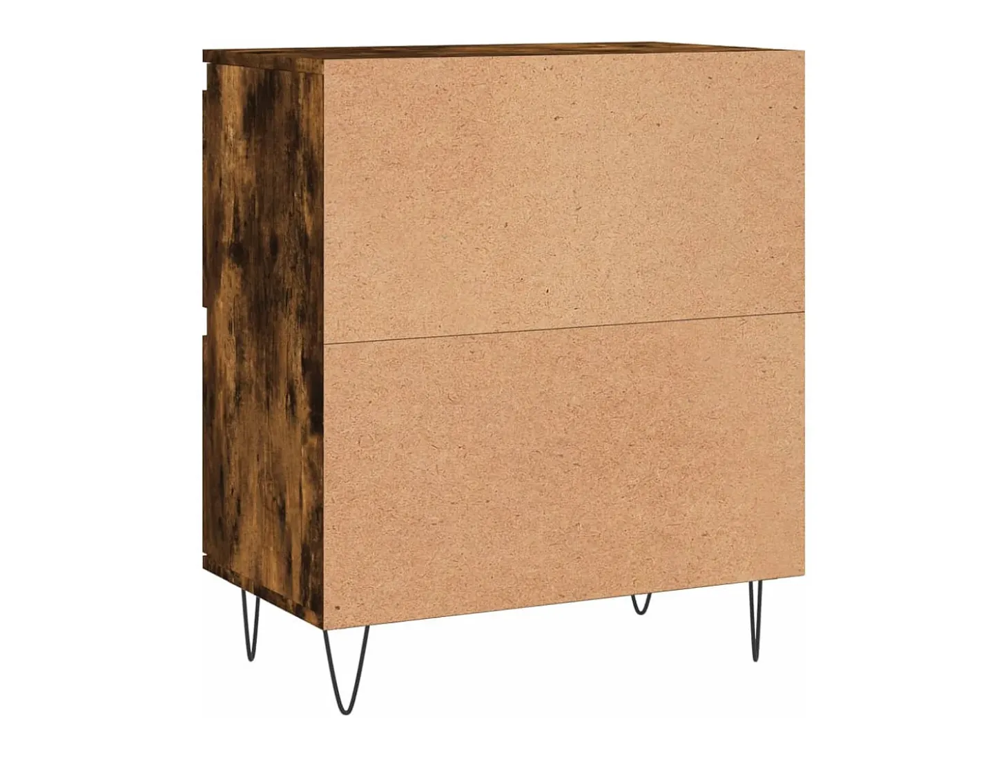 Aparador buffet cómoda mueble almacenaje organizador cocina salón salón juego de 2 madera contrachapada marrón 02_0036760