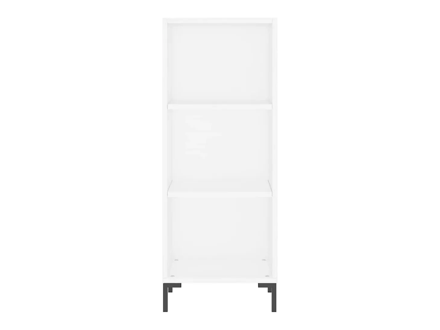 Aparador buffet cómoda mueble mueble de almacenaje organizador cocina salón salón 34,5 x 32,5 x 90 cm madera contrachapada blanco 02_0030236