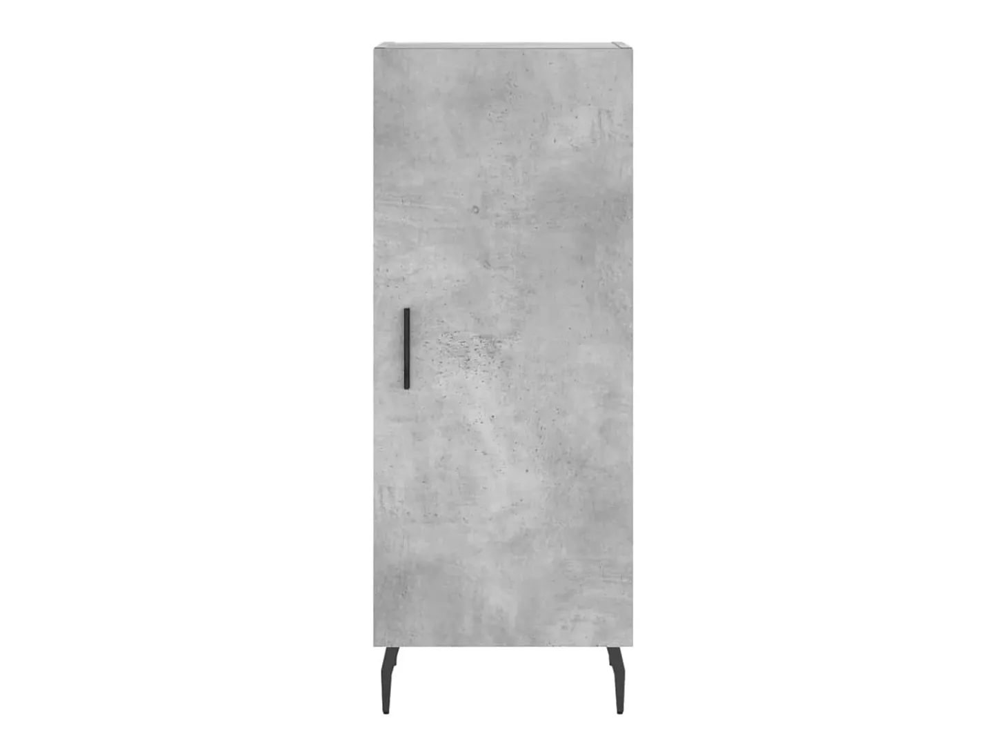 Aparador buffet cómoda mueble mueble de almacenamiento organizador cocina salón salón alto 34,5 x 34 x 180 cm madera contrachapada gris 02_0034340