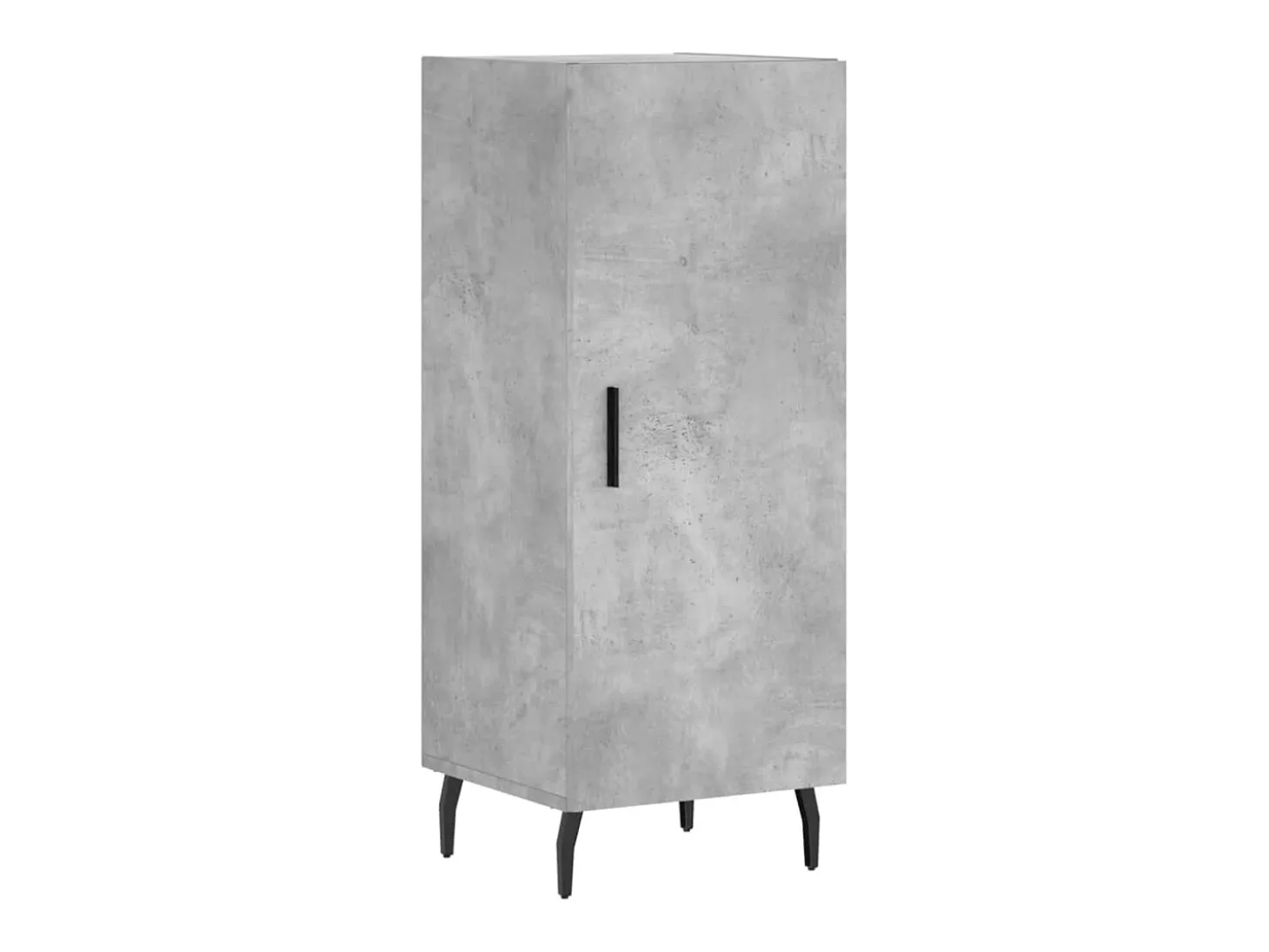 Aparador buffet cómoda mueble mueble de almacenamiento organizador cocina salón salón alto 34,5 x 34 x 180 cm madera contrachapada gris 02_0034340