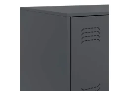 Aparador buffet cómoda mueble mueble de almacenaje organizador cocina salón salón 67 x 39 x 107 cm acero antracita 02_0029698