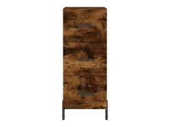 Aparador buffet cómoda mueble almacenaje organizador cocina salón salón 34,5 x 34 x 90 cm madera contrachapada marrón 02_0030913