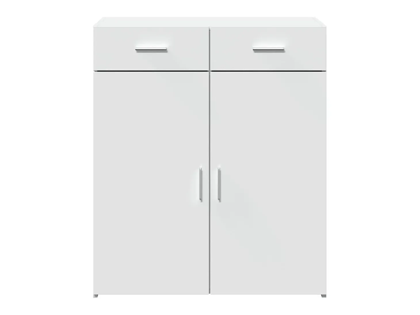 Aparador buffet cómoda mueble mueble de almacenaje organizador cocina salón salón 80 x 42,5 x 93 cm madera contrachapada blanco 02_0030521
