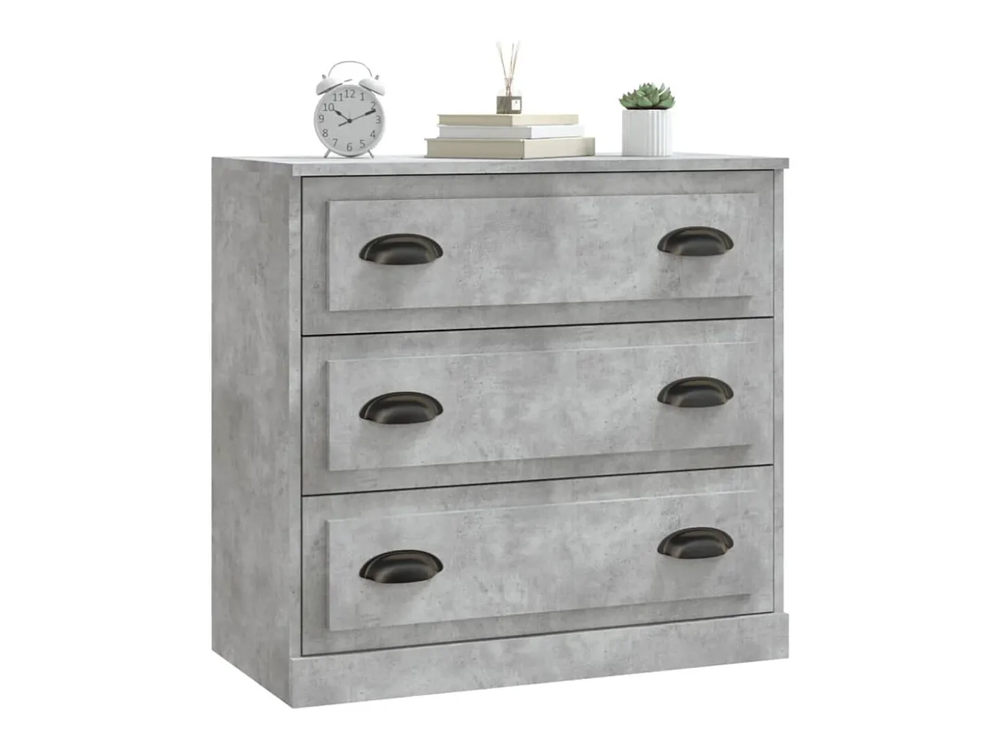 Aparador buffet cómoda mueble mueble de almacenaje organizador cocina salón salón 70 x 35,5 x 67,5 cm madera contrachapada gris 02_0032082