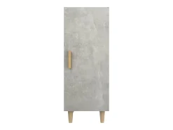 Aparador buffet cómoda mueble mueble de almacenaje organizador cocina salón salón 34,5 x 34 x 90 cm madera contrachapada gris 02_0031898