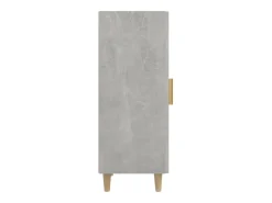 Aparador buffet cómoda mueble mueble de almacenaje organizador cocina salón salón 34,5 x 34 x 90 cm madera contrachapada gris 02_0031898