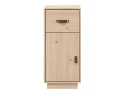 Aparador buffet cómoda mueble almacenaje organizador cocina salón salón 34 x 40 x 75 cm madera maciza de pino marrón 02_0029573