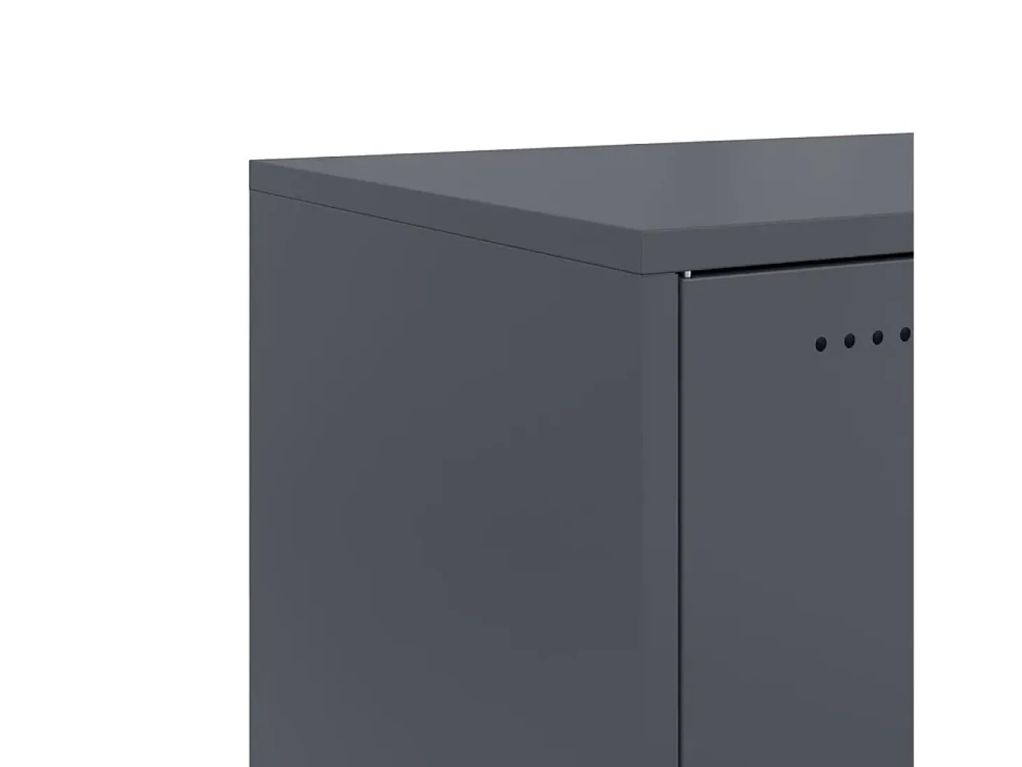 Aparador buffet cómoda mueble mueble de almacenaje organizador cocina salón salón 68,5 x 39 x 72 cm acero antracita 02_0029704