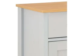 Aparador buffet mueble consola gris unidad de almacenamiento 79 cm 4402263
