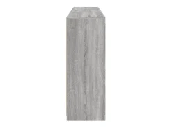 Aparador cajonera mueble almacenaje organizador cocina salón salón con luces LED sonoma 162 x 37 x 100 cm gris 02_0030054