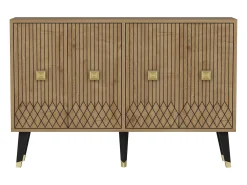 Aparador Carbın color roble Zafiro dorado120x30x80 cm