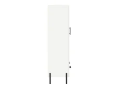 Aparador cómoda armario mueble organizador cocina salón salón alto 69,5 x 31 x 115 cm madera contrachapada blanco 02_0032500