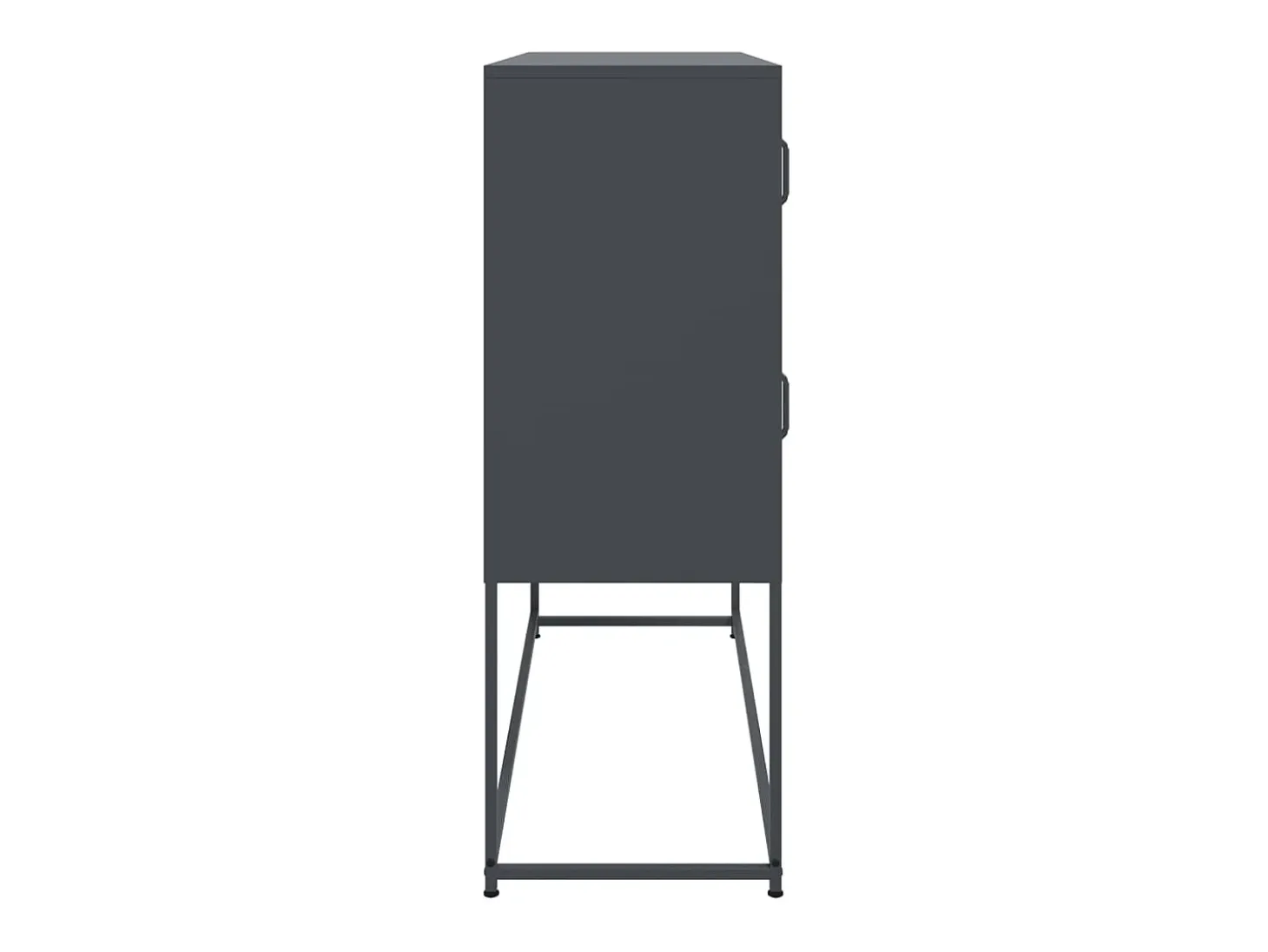 Aparador cómoda armario mueble organizador cocina salón salón 100,5 x 39 x 107 cm acero antracita 02_0029683