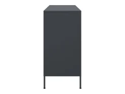 Aparador cómoda armario mueble organizador cocina salón salón 100,5 x 39 x 79 cm acero antracita 02_0029687