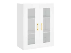 Aparador cómoda cómoda armario mueble organizador cocina salón salón alto 69,5 x 34 x 180 cm madera contrachapada blanco 02_0032690