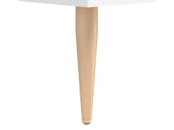 Aparador cómoda cómoda armario mueble organizador cocina salón salón alto 69,5 x 34 x 180 cm madera contrachapada blanco 02_0032690