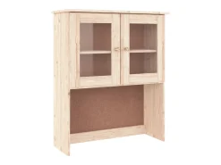 Aparador cómoda cómoda armario mueble organizador cocina salón salón 77 x 35 x 165 cm madera maciza de pino marrón 02_0029671