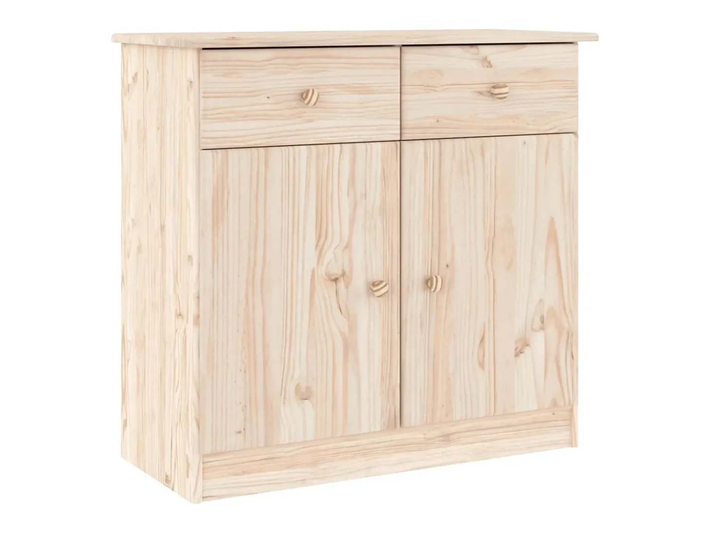 Aparador cómoda cómoda armario mueble organizador cocina salón salón 77 x 35 x 165 cm madera maciza de pino marrón 02_0029671