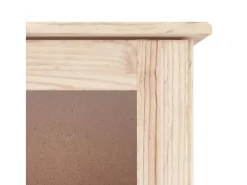 Aparador cómoda cómoda armario mueble organizador cocina salón salón 77 x 35 x 165 cm madera maciza de pino marrón 02_0029671