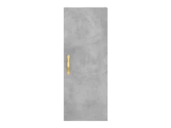 Aparador cómoda cómoda armario mueble organizador cocina salón salón alto 34,5 x 34 x 180 cm madera contrachapada gris 02_0034366