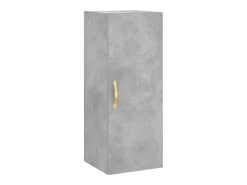 Aparador cómoda cómoda armario mueble organizador cocina salón salón alto 34,5 x 34 x 180 cm madera contrachapada gris 02_0034366