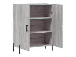 Aparador cómoda cómoda armario mueble organizador cocina salón salón Sonoma 69,5 x 34 x 90 cm madera contrachapada gris 02_0036497