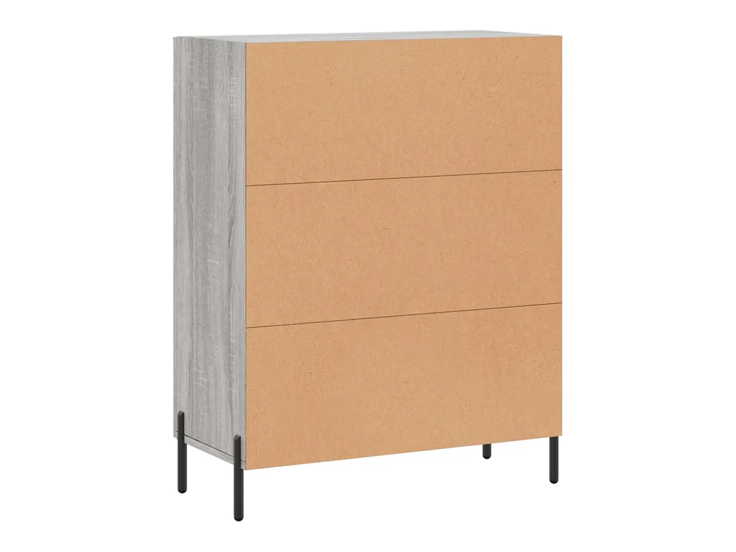 Aparador cómoda cómoda armario mueble organizador cocina salón salón Sonoma 69,5 x 34 x 90 cm madera contrachapada gris 02_0036497