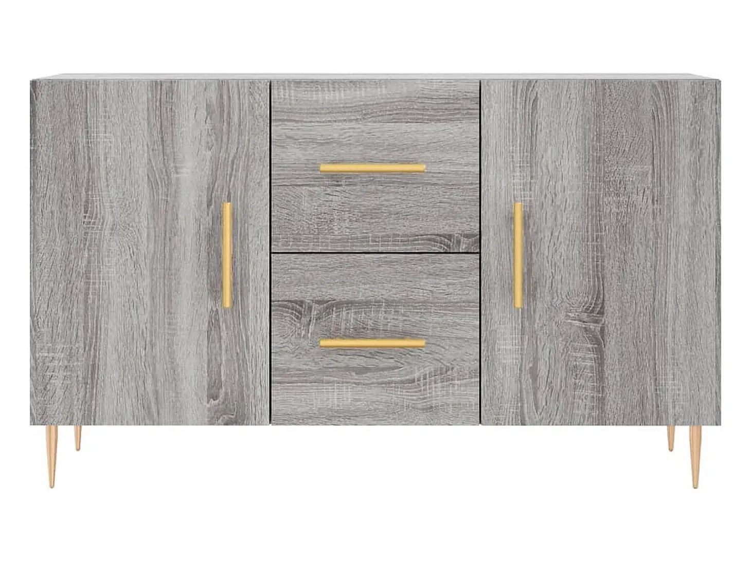 Aparador cómoda cómoda armario unidad de almacenamiento organizador cocina salón salonsonoma 100 x 36 x 60 cm madera contrachapada gris 02_0036255