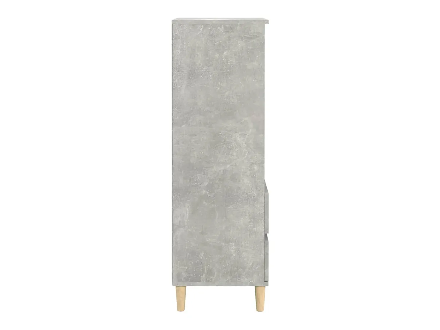Aparador cómoda cómoda armario mueble organizador cocina salón salón alto 40 x 36 x 110 cm madera contrachapada gris 02_0034433