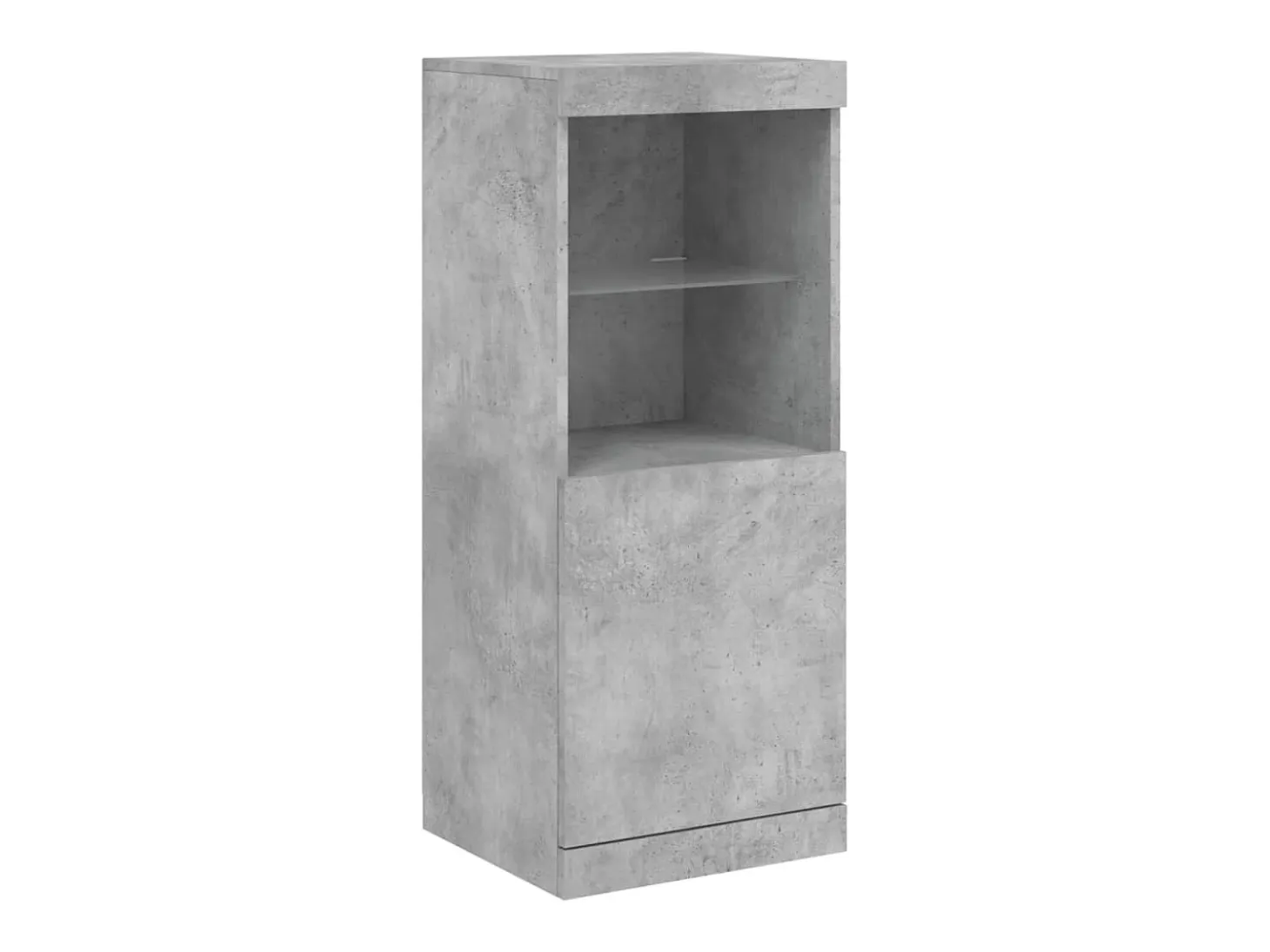 Aparador cómoda cómoda armario mueble organizador cocina salón salón con luces LED 162 x 37 x 100 cm gris 02_0029978