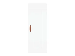 Aparador cómoda cómoda armario mueble organizador cocina salón salón alto 34,5 x 34 x 180 cm madera contrachapada blanco 02_0032392