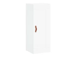 Aparador cómoda cómoda armario mueble organizador cocina salón salón alto 34,5 x 34 x 180 cm madera contrachapada blanco 02_0032392
