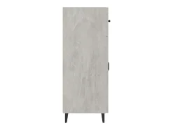 Aparador cómoda cómoda armario mueble organizador cocina salón salón 69,5 x 34 x 90 cm madera contrachapada gris 02_0032078