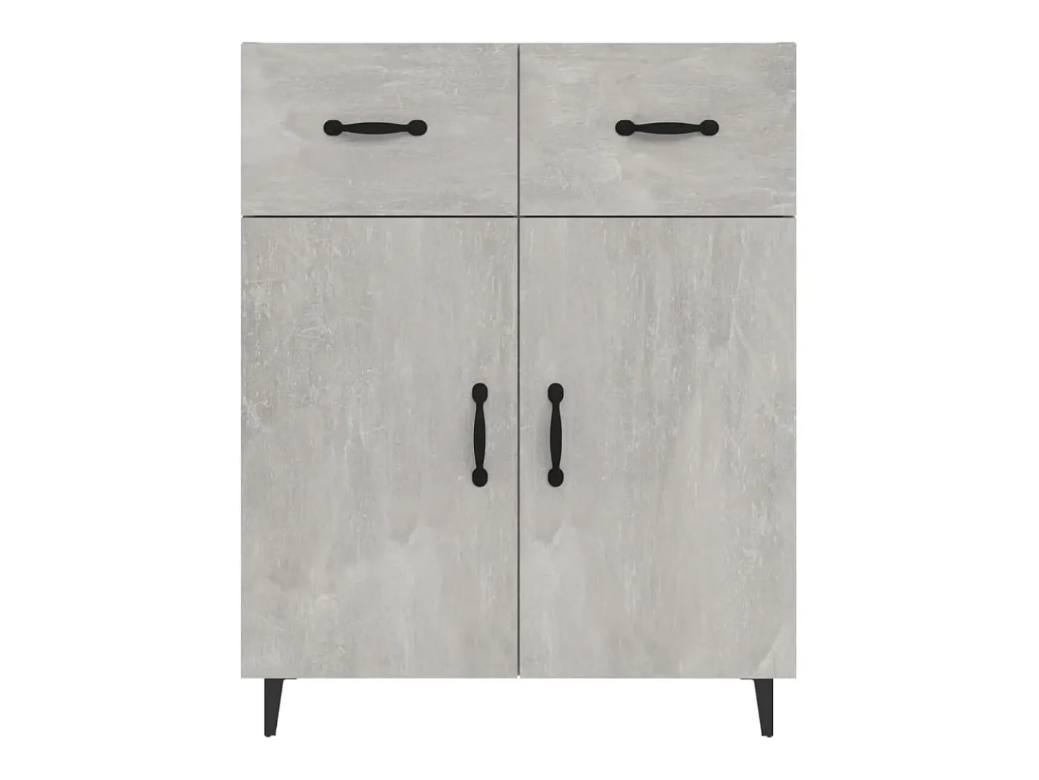 Aparador cómoda cómoda armario mueble organizador cocina salón salón 69,5 x 34 x 90 cm madera contrachapada gris 02_0032078