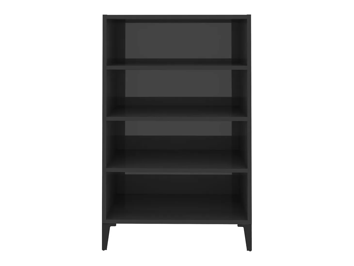 Aparador cómoda cómoda armario mueble organizador cocina salón brillante 57 x 35 x 90 cm aglomerado gris 02_0031818
