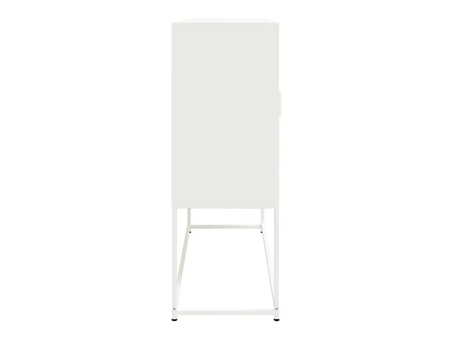 Aparador cómoda cómoda armario mueble organizador cocina salón salón alto 100,5 x 39 x 107 cm acero blanco 02_0032251