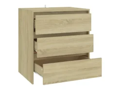 Aparador cómoda cómoda armario mueble organizador cocina salón salón Sonoma 70 x 41 x 75 cm madera contrachapada marrón 02_0031704