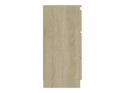 Aparador cómoda cómoda armario unidad de almacenamiento organizador cocina salón salón Sonoma 60 x 35 x 76 cm madera contrachapada marrón 02_0031616