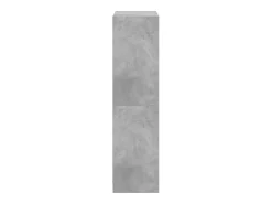 Aparador cómoda cómoda armario mueble organizador cocina salón salón alto con puertas 68 x 37 x 142 cm madera contrachapada gris 02_0032241