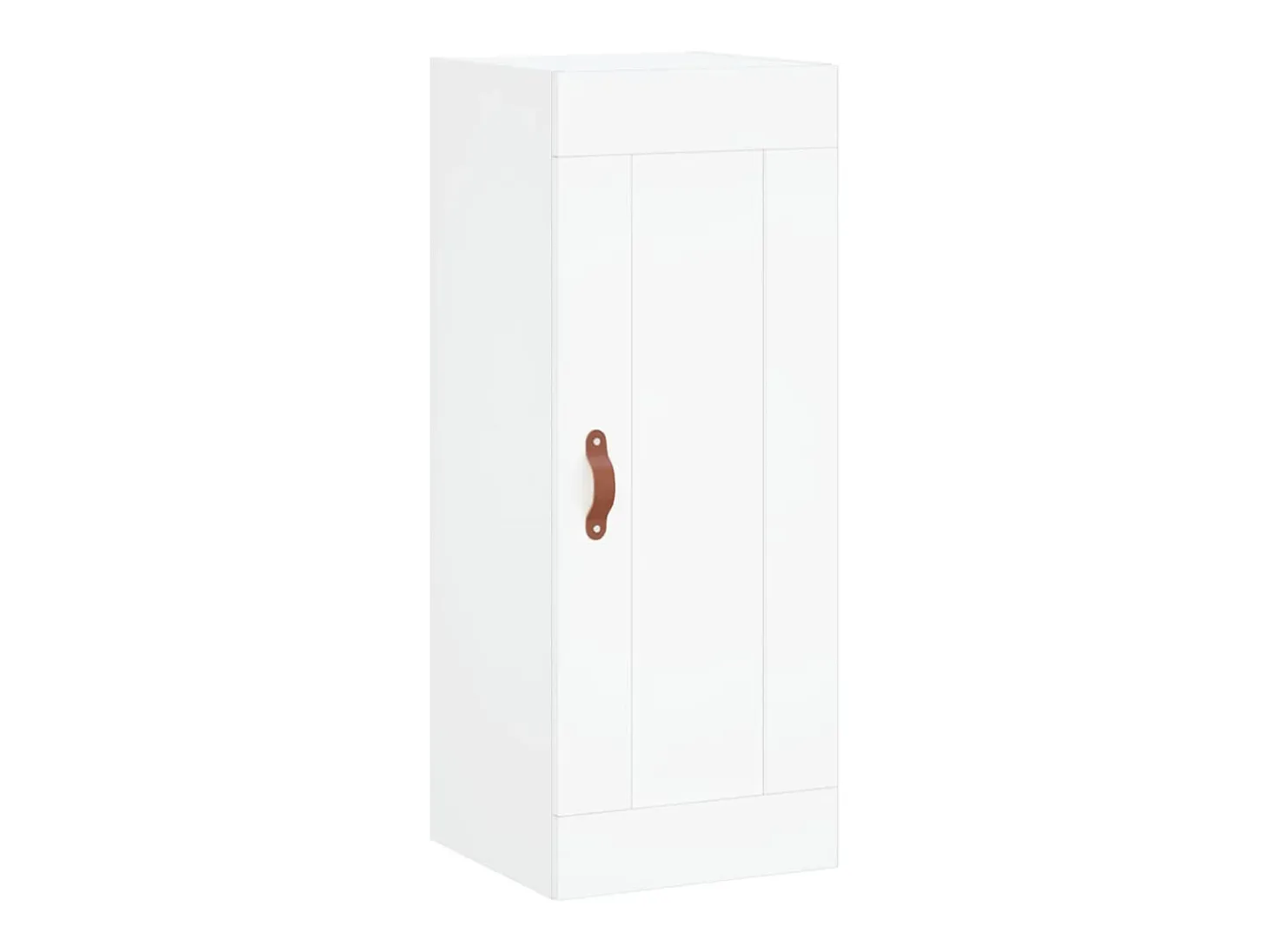 Aparador cómoda cómoda armario mueble organizador cocina salón salón alto 34,5 x 34 x 180 cm madera contrachapada blanco 02_0032391
