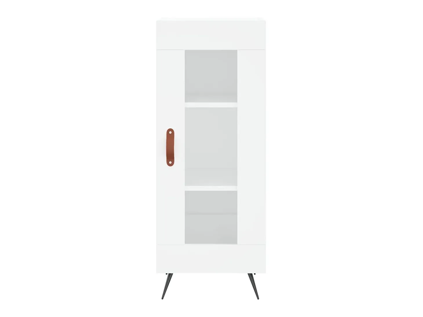 Aparador cómoda cómoda armario mueble organizador cocina salón salón alto 34,5 x 34 x 180 cm madera contrachapada blanco 02_0032391