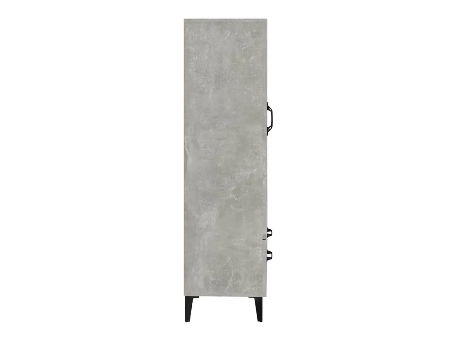 Aparador cómoda cómoda armario mueble organizador cocina salón salón alto 70 x 31 x 115 cm madera contrachapada gris 02_0034709