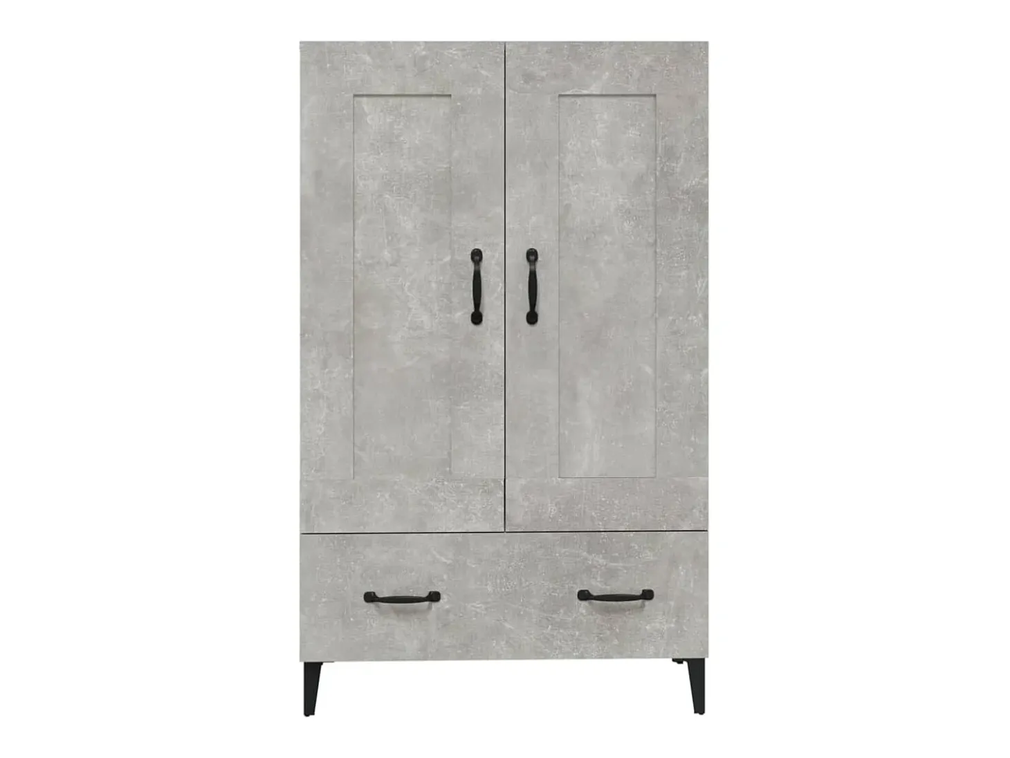 Aparador cómoda cómoda armario mueble organizador cocina salón salón alto 70 x 31 x 115 cm madera contrachapada gris 02_0034709